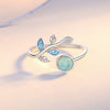 Wholesale Women's Mori Style Leaf Pendant Necklace With Gem Inlaid S925 Sterling Silver And Cross Chain