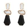 Wholesale Women's Multi Layer Geometric Acetate Plate Earrings With Electroplating Treatment