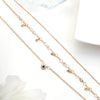 Wholesale Women's Multi Layer Star Pendant Necklace Alloy Material Snake Bone Chain Handmade Electroplated