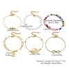 Wholesale Women's Multilayer Anklet Suit Alloy Geometric Marine Style Metal Chain With Inlaid Artificial Gemstones And Semiprecious Stones