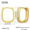Wholesale Women's Multilayer Geometric Copper Earrings With Electroplating