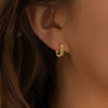 Wholesale Women's Multilayer Geometric Copper Earrings With Electroplating