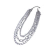 Wholesale Women's Multilayer Geometric Hollow Metal Necklace With Electroplating And Stitching