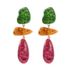 Wholesale Women's Multilayer Geometric Resin And Plastic Earrings With Stamping Process