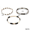 Wholesale Women's Multilayer Handwoven Beaded Bracelet Glass Colored Glaze Geometric Style Jewelry