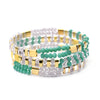 Wholesale Women's Multilayer Handwoven Beaded Bracelet Glass Colored Glaze Geometric Style Jewelry