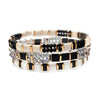 Wholesale Women's Multilayer Handwoven Beaded Bracelet Glass Colored Glaze Geometric Style Jewelry