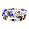 Wholesale Women's Multilayer Handwoven Beaded Bracelet Glass Colored Glaze Geometric Style Jewelry