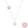 Wholesale Women's Multilayer Pearl Clavicle Necklace S925 Sterling Silver Geometric Electroplated