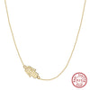 Wholesale Women's Multilayer Pearl Clavicle Necklace S925 Sterling Silver Geometric Electroplated