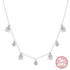 Wholesale Women's Multilayer Pearl Clavicle Necklace S925 Sterling Silver Geometric Electroplated