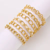 Wholesale Women's Multilayer Retro Alloy Geometric Bracelet With Electroplating
