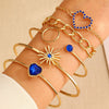Wholesale Women's Multilayer Retro Alloy Geometric Bracelet With Electroplating