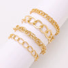 Wholesale Women's Multilayer Retro Alloy Geometric Bracelet With Electroplating