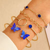 Wholesale Women's Multilayer Retro Alloy Geometric Bracelet With Electroplating