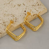 Wholesale Women's Multilayer Stainless Steel Geometric Fashion Electroplated Earrings