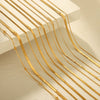 Wholesale Women's Multilayer Stainless Steel Geometric Twist Chain Necklace With Electroplating