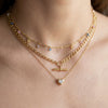 Wholesale Women's Multilayered Gold Necklace With Heartshaped Zircon Pendant Highend Jewelry