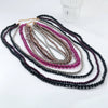 Wholesale Women's Multilayered Handwoven Beaded Necklace Plastic Resin Geometric Style