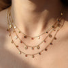 Wholesale Women's Multilayered Heartshaped Titanium Steel Goldplated Necklace In Stacking And Minimalist Style