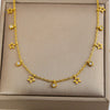 Wholesale Women's Multilayered Heartshaped Titanium Steel Goldplated Necklace In Stacking And Minimalist Style