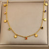 Wholesale Women's Multilayered Heartshaped Titanium Steel Goldplated Necklace In Stacking And Minimalist Style