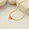 Wholesale Women's Multilayered Pearl Necklace Stainless Steel Geometric Pattern Electroplated Highend Jewelry