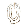 Wholesale Women's Multilayered Stone Beaded Necklace Zinc Alloy Geometric Hand Knitted Old Money Style