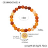 Wholesale Women's Natural Agate And 316L Stainless Steel Fashion Geometric Bracelet With Electroplating
