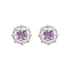 Wholesale Women's Natural Amethyst Citrine Colorful Gemstone Geometric Crystal S925 Sterling Silver Light Luxury Earring Set Jewelry