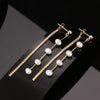 Wholesale Women's Natural Baroque Freshwater Pearl 925 Sterling Silver Geometric Earrings
