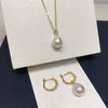 Wholesale Women's Natural Freshwater Baroque Pearl Earrings With Alloy Inlaid Artificial And Semiprecious Stones And Microencrusted Zircon