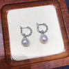Wholesale Women's Natural Freshwater Baroque Pearl Earrings With Alloy Inlaid Artificial And Semiprecious Stones And Microencrusted Zircon