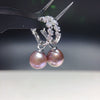 Wholesale Women's Natural Freshwater Baroque Pearl Earrings With Alloy Inlaid Artificial And Semiprecious Stones And Microencrusted Zircon