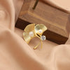 Wholesale Women's Natural Freshwater Pearl Brooch With Ginkgo Leaf Design Rhombus Pattern Matte Gold Frosted Electroplated For Elegant Suit Accessories