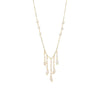 Wholesale Women's Natural Freshwater Pearl Copper Necklace With Geometric Pattern And Electroplating Treatment Minimalist Style