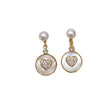 Wholesale Women's Natural Freshwater Pearl Earrings In Oblate Shape S925 Sterling Silver Color Retaining