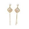 Wholesale Women's Natural Freshwater Pearl Earrings In S925 Sterling Silver With Round Shape