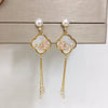 Wholesale Women's Natural Freshwater Pearl Earrings In S925 Sterling Silver With Round Shape