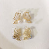 Wholesale Women's Natural Freshwater Pearl Earrings In Sweet Classic Butterfly Wings Style