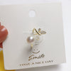 Wholesale Women's Natural Freshwater Pearl Ring Copper With 18K Gold Micro Inlay Aaa Zircon Dragonfly Design