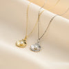 Wholesale Women's Natural Freshwater Pearl Shell Pendant S925 Sterling Silver Clavicle Chain Necklace With Geometric Design And Electroplating