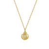 Wholesale Women's Natural Freshwater Pearl Shell Pendant S925 Sterling Silver Clavicle Chain Necklace With Geometric Design And Electroplating
