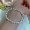 Wholesale Women's Natural Freshwater Pearl Stretch Bracelet With Elastic Cord Nearly Round Shape Simple Style