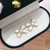 Wholesale Women's Natural Freshwater Pearl Sweet Bow Hypoallergenic 18K Goldfilled Earrings