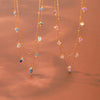 Wholesale Women's Natural Stone And Stainless Steel Geometric Gold Plated Doublelayered Necklaces
