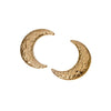 Wholesale Women's Natural Style Moon Earrings Stainless Steel Electroplated