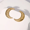 Wholesale Women's Natural Style Moon Earrings Stainless Steel Electroplated