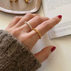 Wholesale Women's Natural Style 925 Sterling Silver Heart Pattern Threaded Knotted Braided Ring