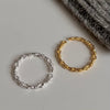 Wholesale Women's Natural Style 925 Sterling Silver Heart Pattern Threaded Knotted Braided Ring